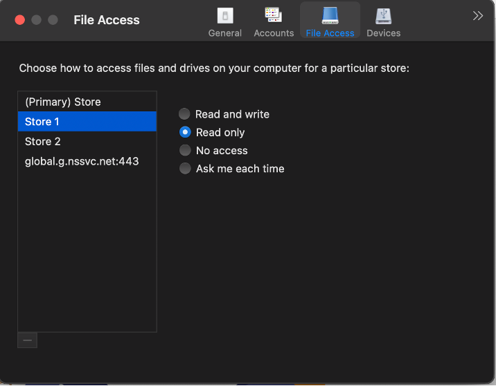 File access