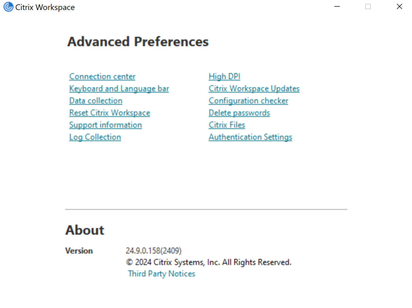 Preferencias avanzadas de configuración de autenticación
