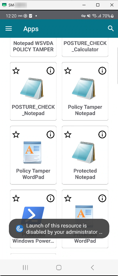 Apps mit deaktiviertem Keyloggingschutz