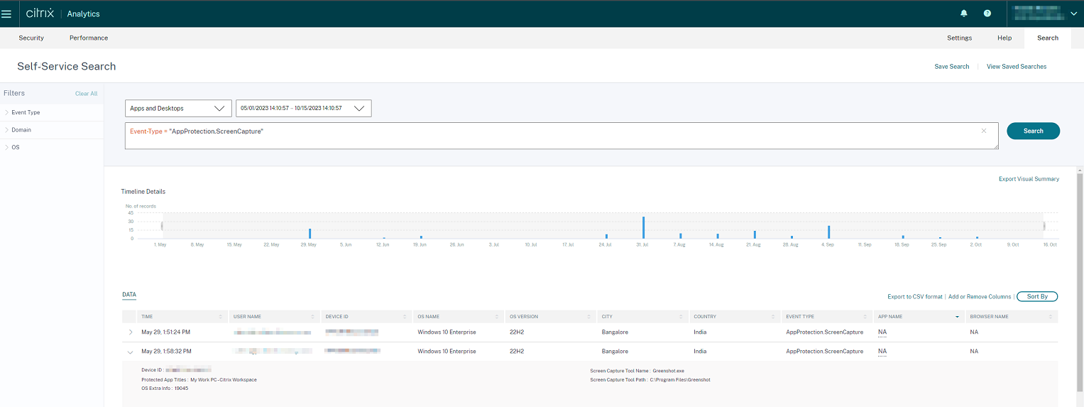 Screenshotschutz in CAS