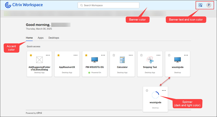 Sceenshot showing how colors are applied