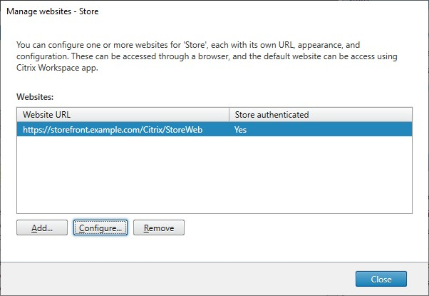 Screenshot of manage receiver for web screen